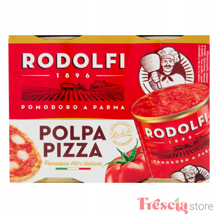SOS PULPA ROSII PENTRU PIZZA ORTOLINA 2X400G