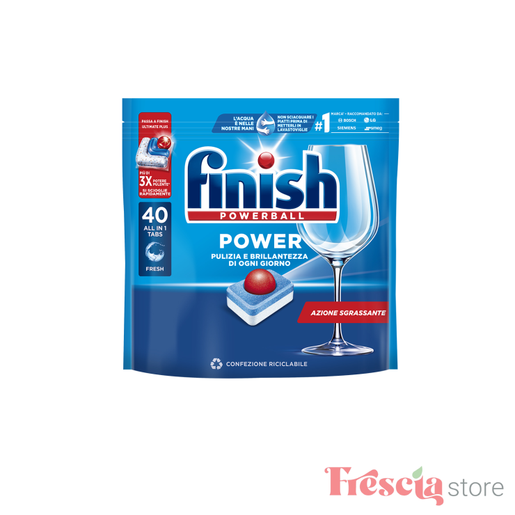 FINISH POWER ESENTIAL SP. VASE 40CAPS