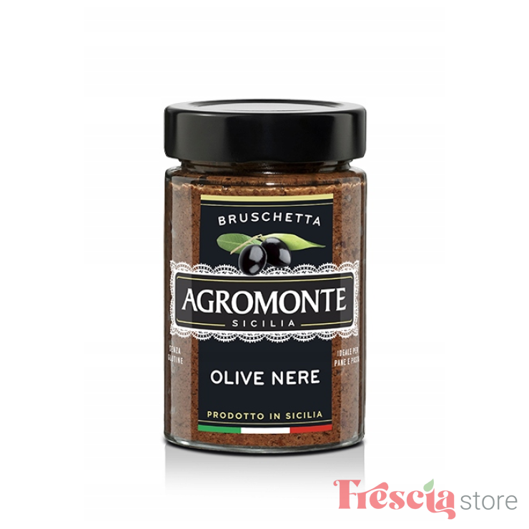 CREMA MASLINE NEGRE BRUSCHETTA AGROMONTE 100G