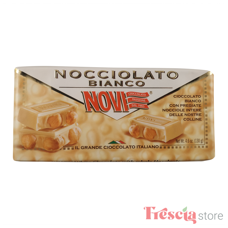 CIOCOLATA NOVIO CU ALUNE ALBA 130g