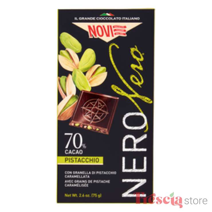 NOVI CIOCOLATA CU FISTIC 70&CACAO 75g