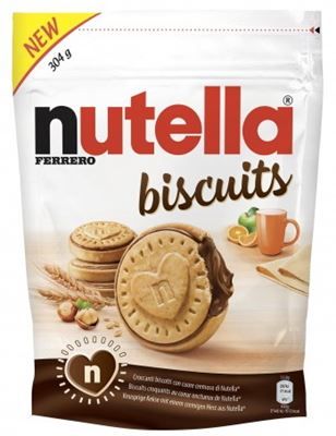 FERRERO NUTELLA SNACK BISCUITS GR 304
