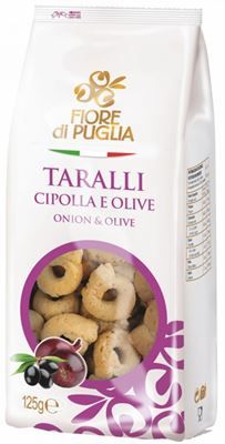 TARALLI FIORE DI PUGLIA CIPOLLA OLIV GR 250