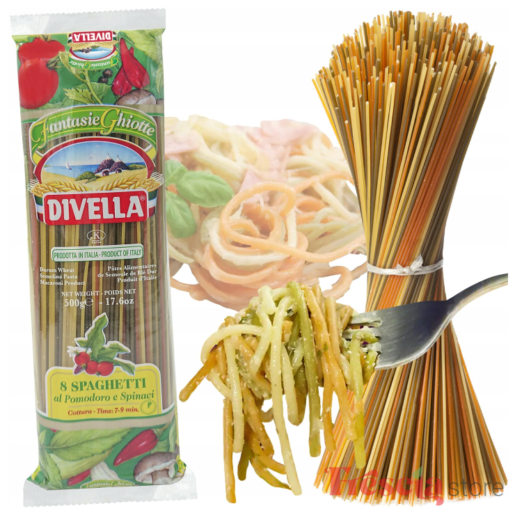 SPAGHETTI TRICOLORE DIVELLA 500g