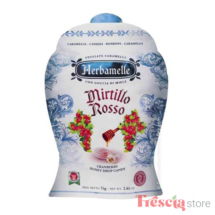 CARAMELE MIRTILLO ROSSO HERBAMELLE 75G
