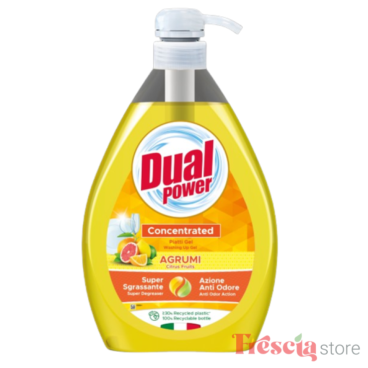 DETERGENT DE VASE CONCENTRAT CU PARF DE CITRICE DUAL 1L