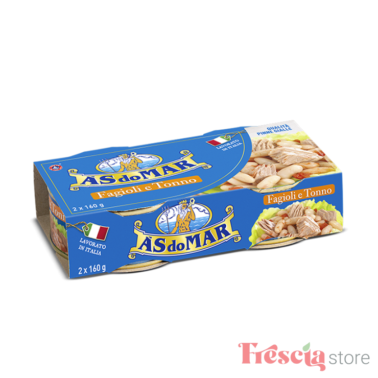 TON CU FASOLE SALATA ASDOMAR 2X160G