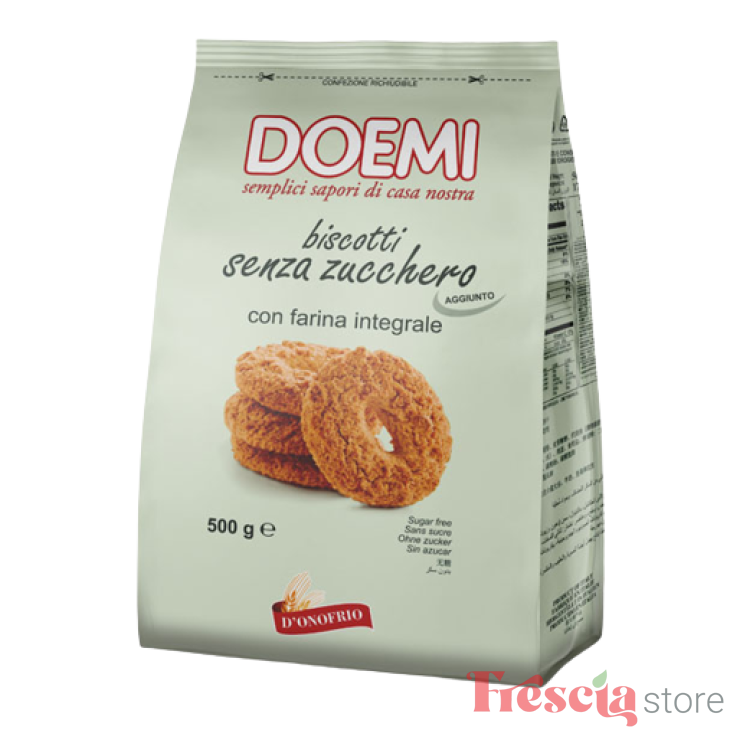 BISCUITI INTEGRALI FARA ZAHAR DOEMI 500G