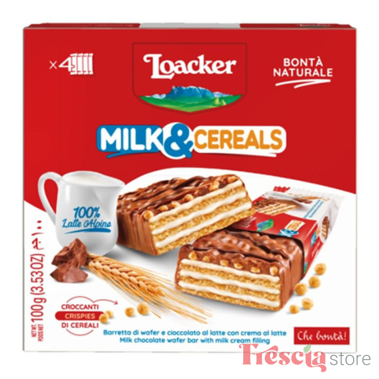 LOACKER NAPOLITANE CHOCO&CEREALE 25gX4