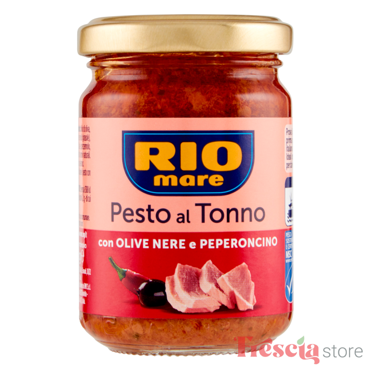 RIO MARE PESTO CU TON MASLINE SI PEPERONCINO 130g