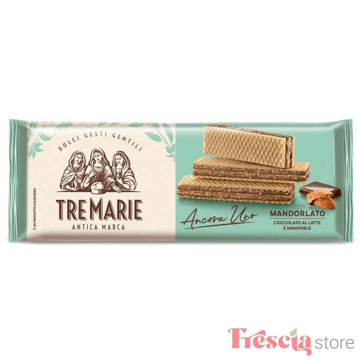 NAPOLITANE CU CIOCOLATA, LAPTE SI MIGDALE - TRE MARIE 140GR