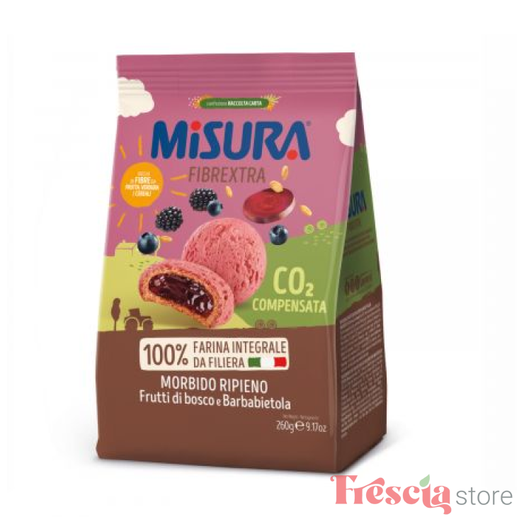 BISCUITI CREMA FRUCTE DE PADURE MISURA 260G