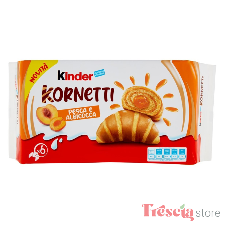 KINDER CORNURI CU PIERSICA SI CAISA 252g