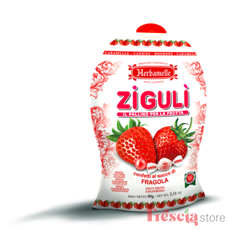 CARAMELE CAPSUNI HERBAMELLE 60G