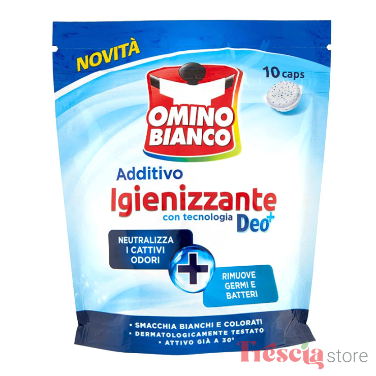 DETERGENT CAPSULE OMINO BIANCO DEO+IGIENIZANT 10CAPS 200G