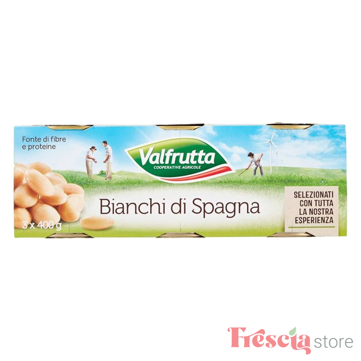 FASOLE ALBA BOABE - VALFRUTTA 3X400GR