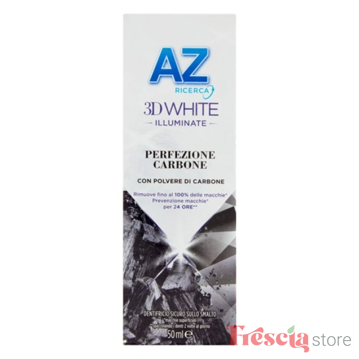 PASTA DE DINTI AZ 3D WHITE CARBUNI 50ML