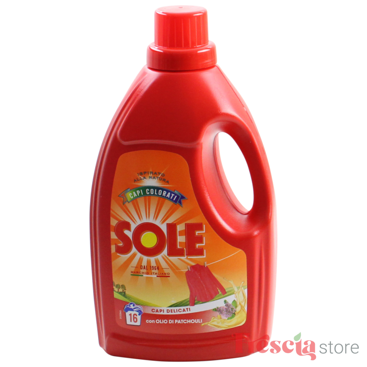DETERGENT LICHID SOLE CU ULEI PATCOULI RUFE COLORATE 16 SPALARI 1L