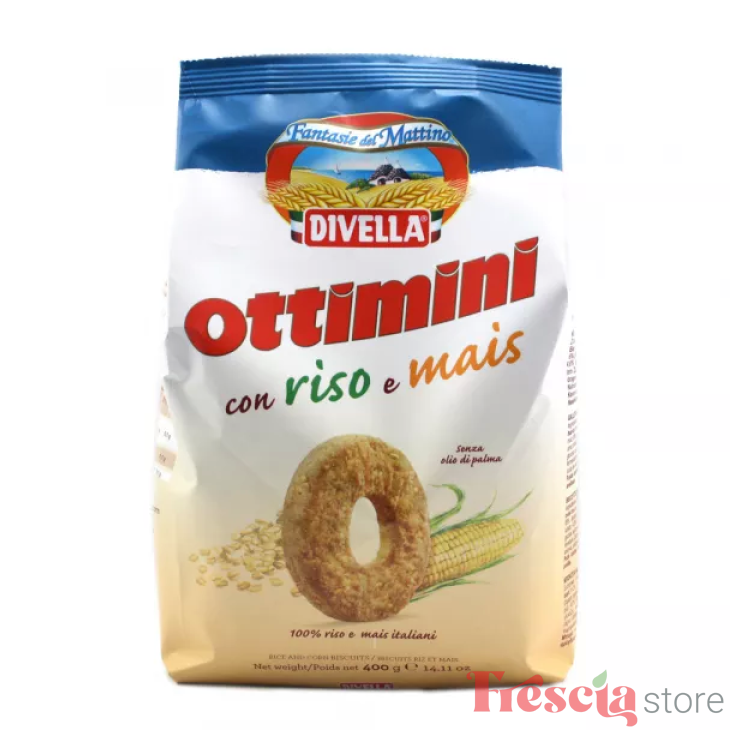 BISCUITI DIVELLA CU OREZ SI PORUMB 400g