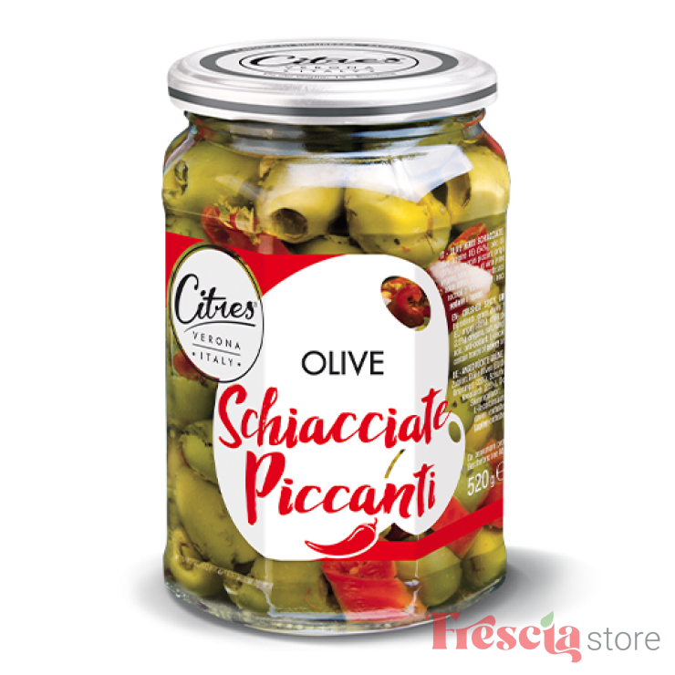 MASLINE VERZI PICANTE 520g