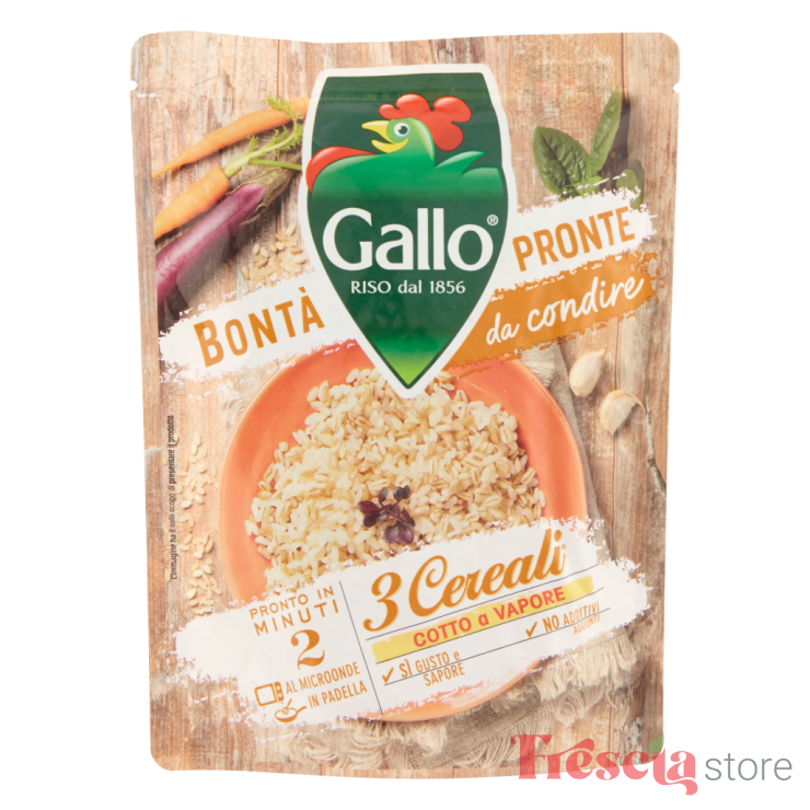 OREZ CU 3 CEREALE PREGATIRE 2 MINUTE - GALLO 250GR