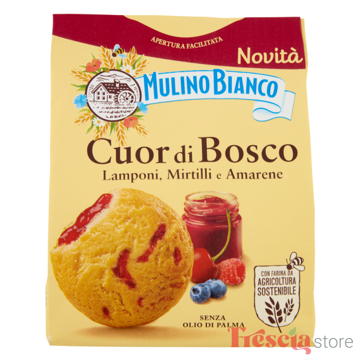 BISCUITI CREMA FRUCTE PADURE M. BIANCO 330G