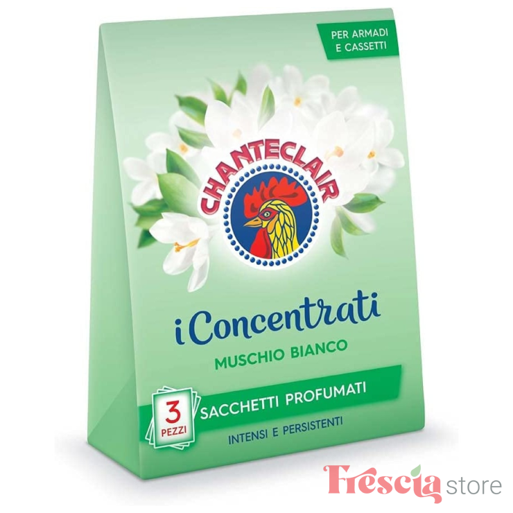 CHANTECLAIR SACULETI PARFUMATI MUSC ALB 3BUC