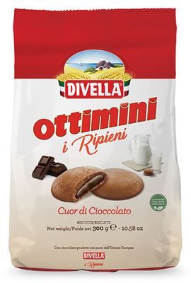 BISC. DIVELLA OTTIMINI RIPIENI CIOCCOL. GR300
