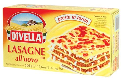 DIVELLA LASAGNE UOVO  108              GR 500