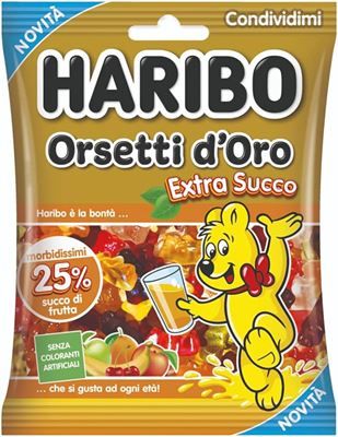 CARAMELLE HARIBO ORSETTI ORO SUCCO  GR 150